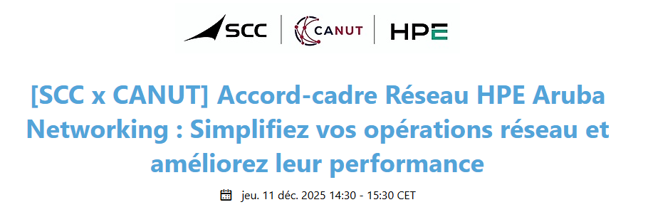 webinaire SCC HPE Aruba